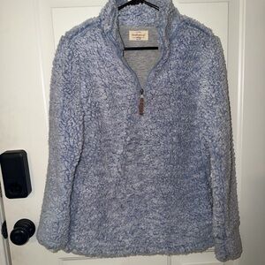 Weatherproof Gray and Blue Sherpa Jacket